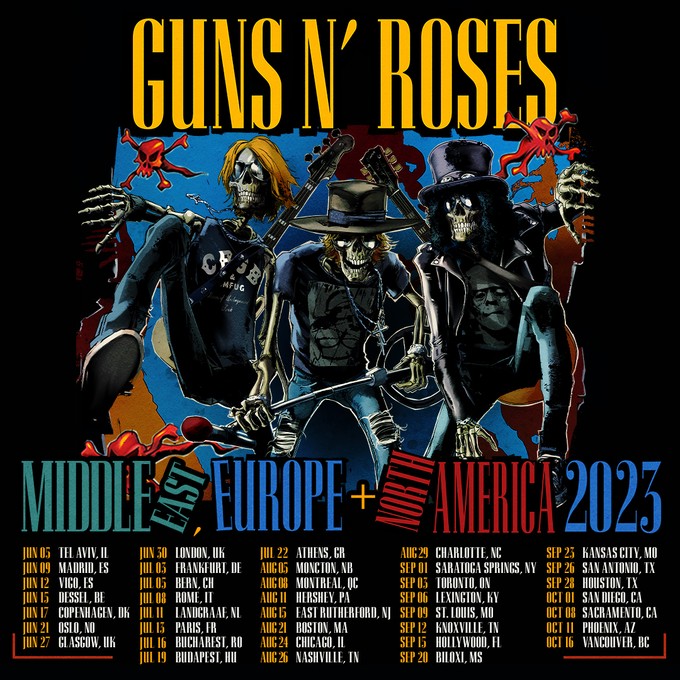 GUNS N&acute;ROSES WELTTOURNEE 2023